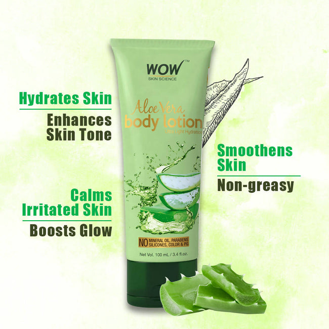 Wow Skin Science Aloe Vera Body Lotion Main Image