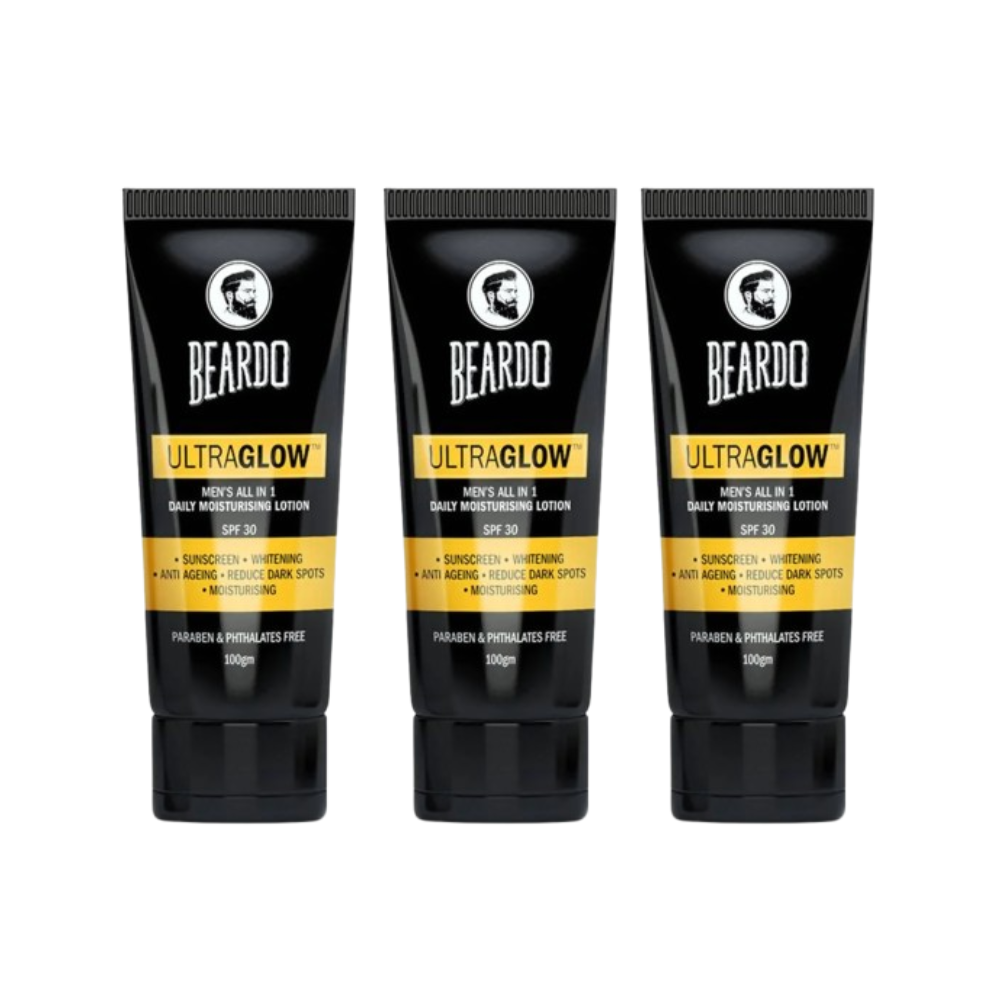 Beardo Ultraglow Men's All in 1 Daily Moisturising Lotion SPF 30