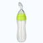 Safe-O-Kid Easy Squeezy Silicone Food Feeder Spoon (Soft Tip) Bottle- Green- 90mL