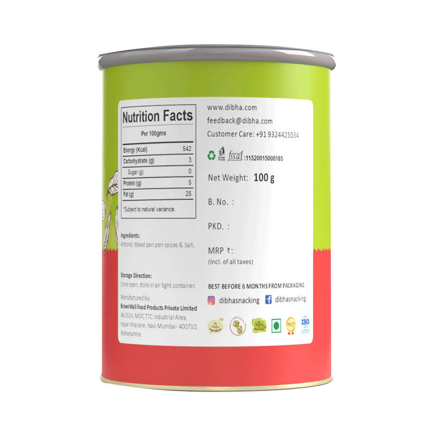 Dibha Peri Peri Almonds