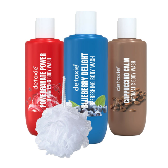 Detoxie Fruit-Infused Body Wash & Loofah Combo Hover Image