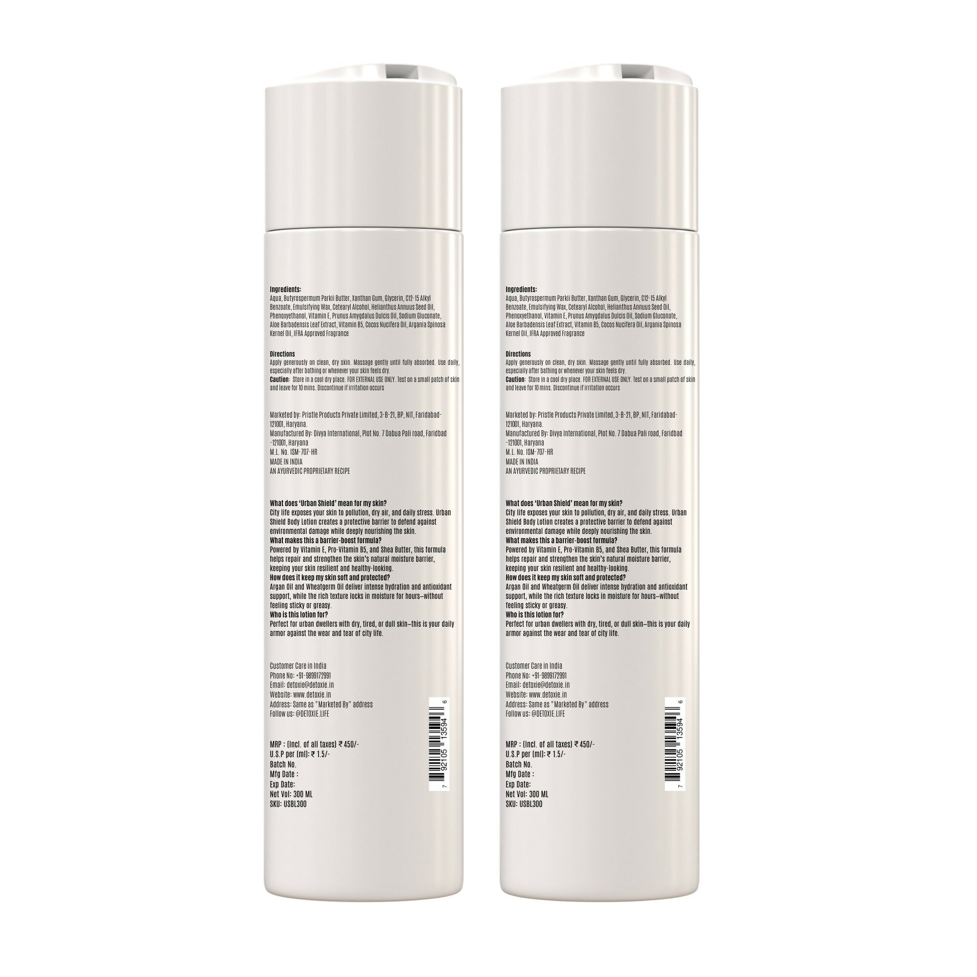 Detoxie Urban Shield Body Lotion