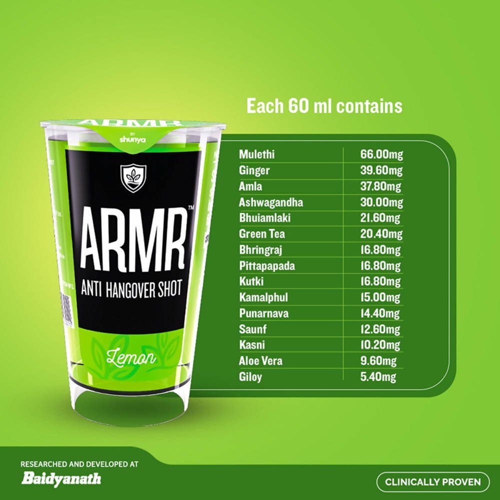 ARMR Anti Hangover Shot Lemon