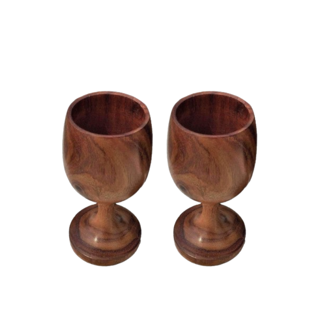 Handmade Sheesham Wooden Glass