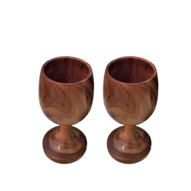 Handmade Sheesham Wooden Glass Main Image