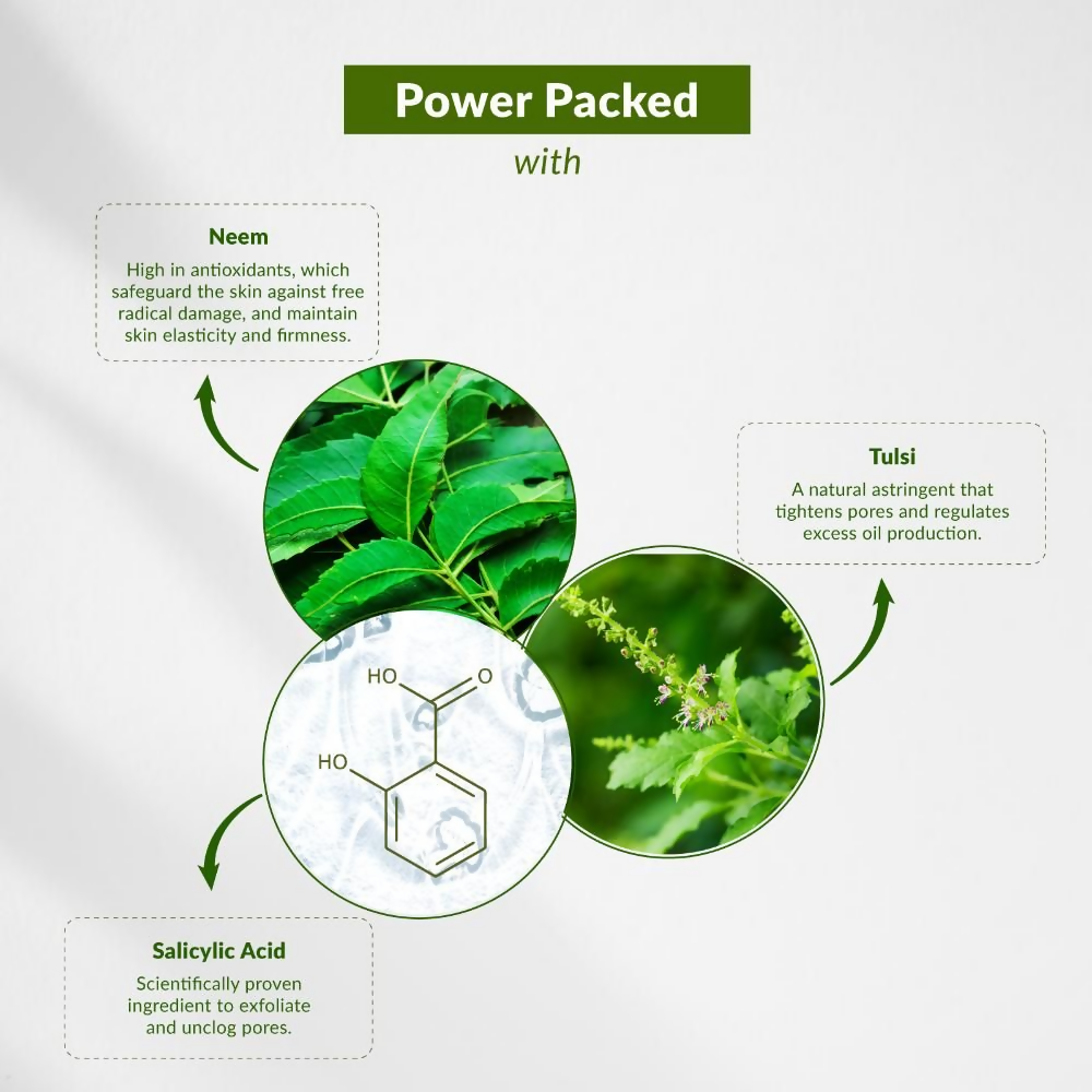 Lotus Botanicals Neem, Tulsi & Salicylic Acid Anti-Acne Purifying Face Gel