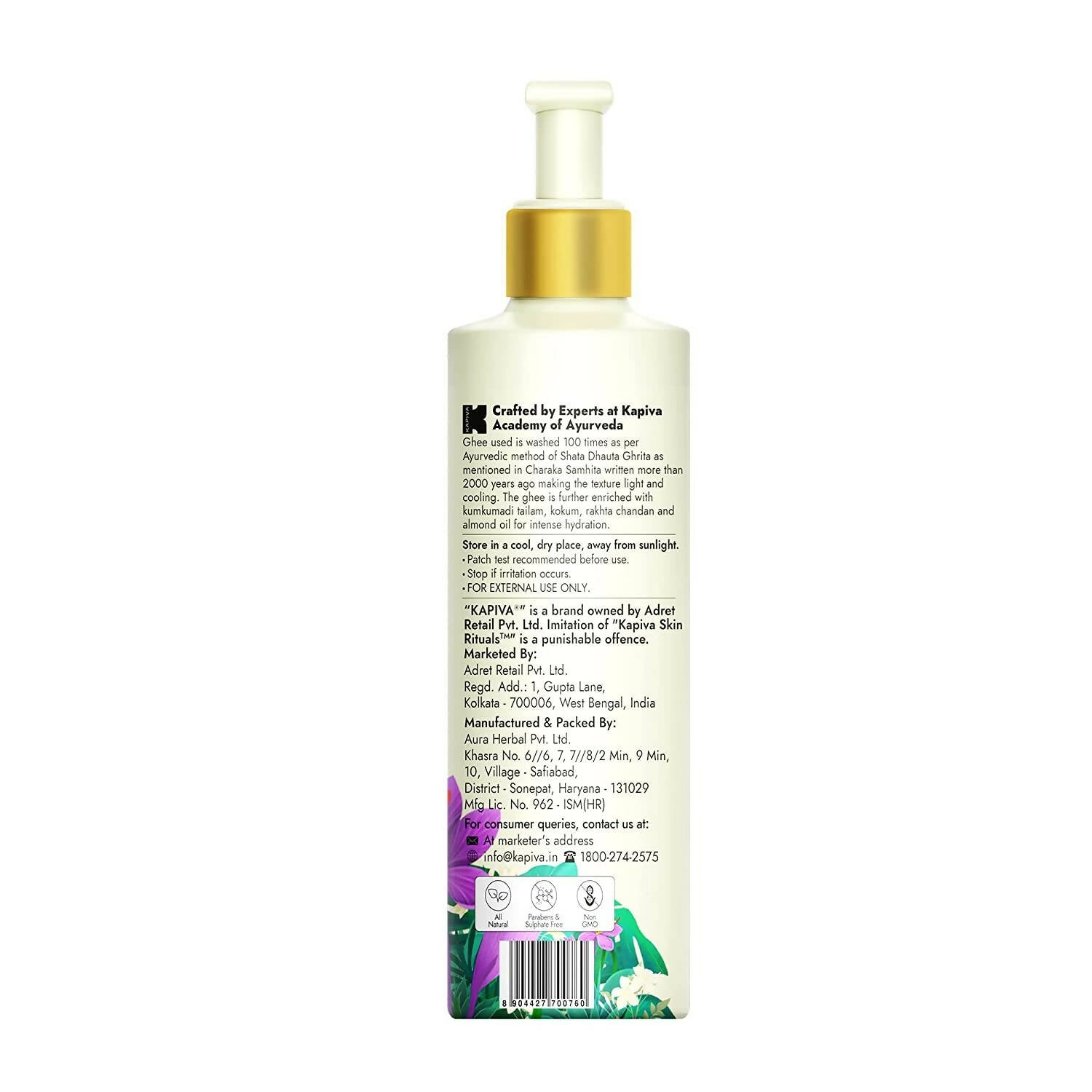 Kapiva Ayurveda Ghee Kumkumadi Body Lotion