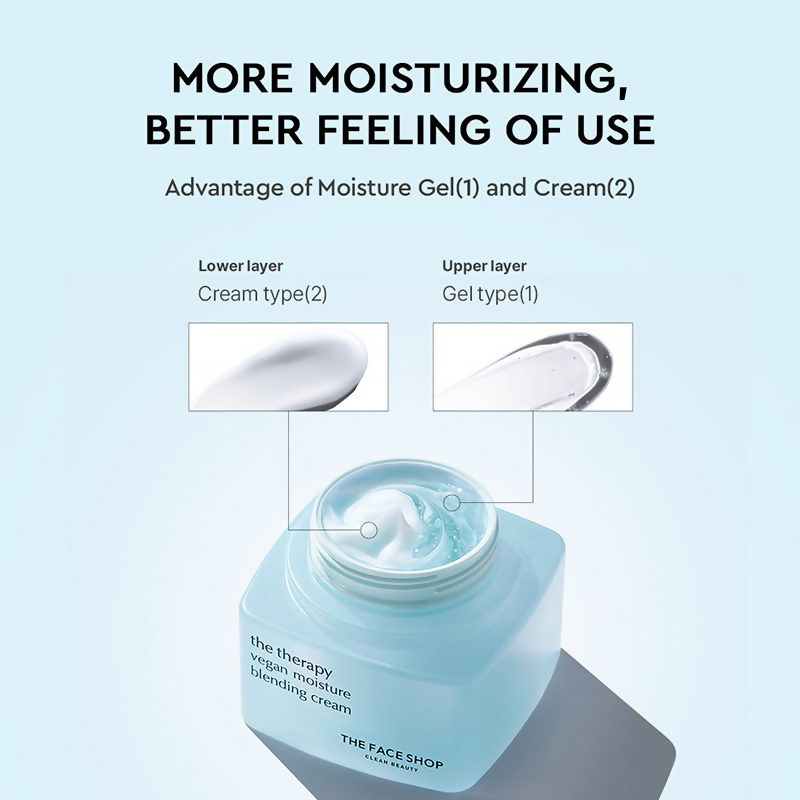 The Face Shop The Therapy Vegan Moisture Blending Cream - Korean Skincare