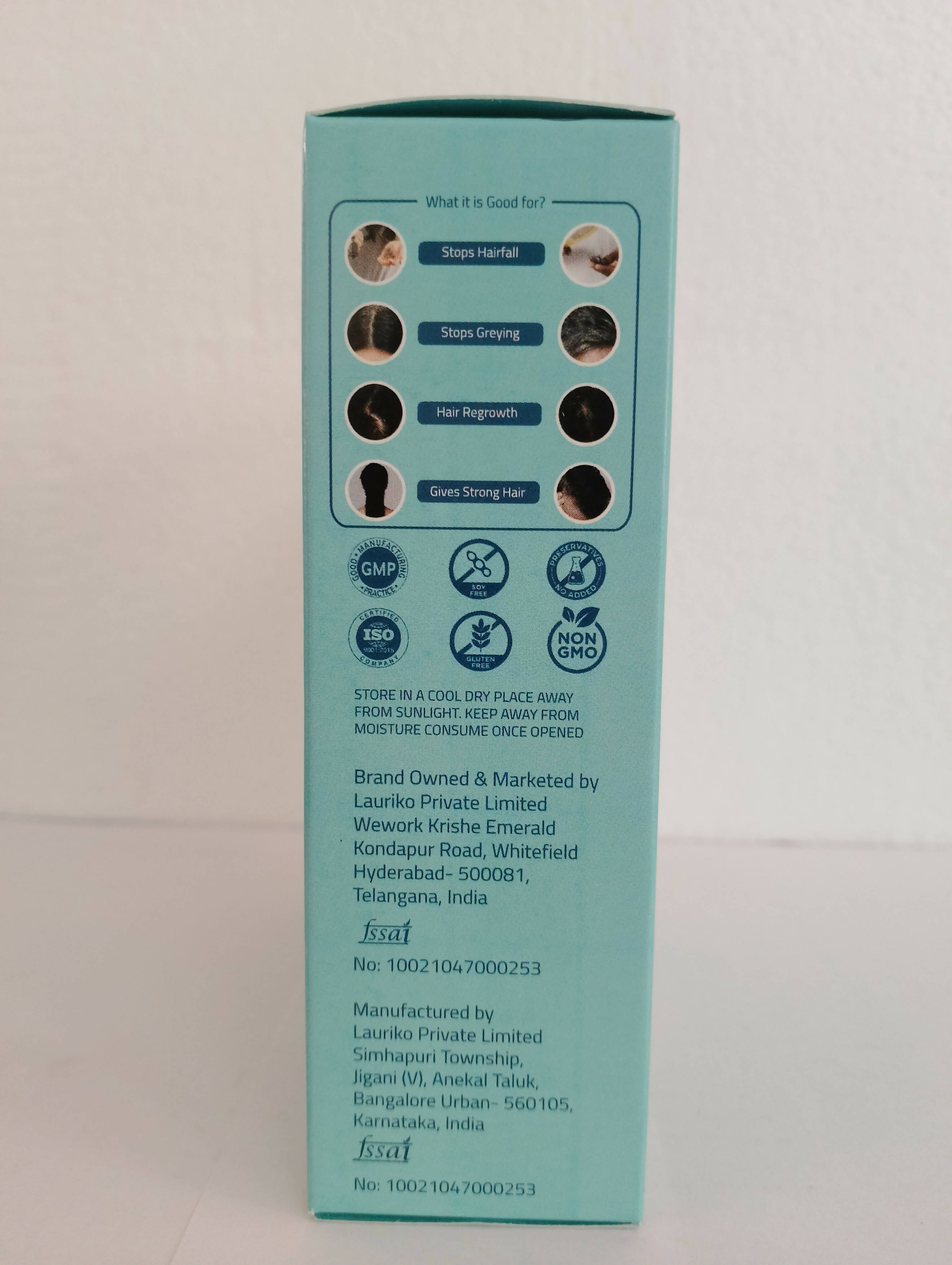 Laurik Hair Growth Supplement For Men For Anti Hair Fall And Strengthen Hair Follicle - Vanilla