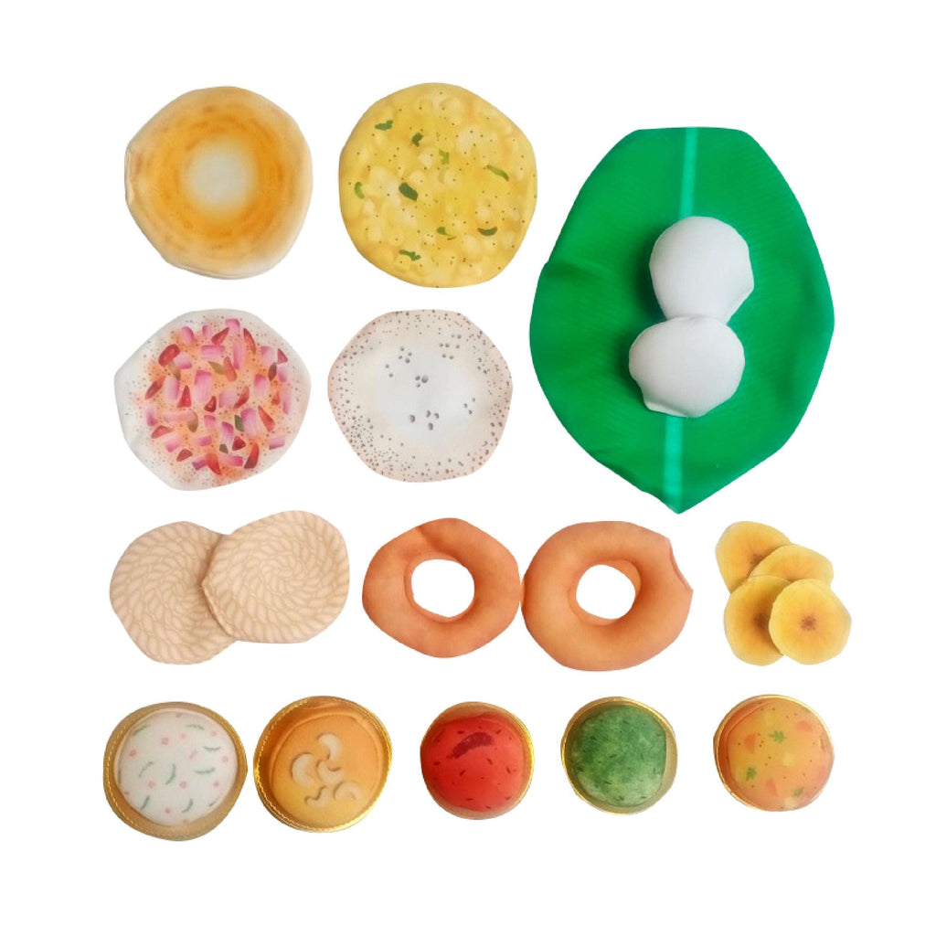 The Small Wonderland Bahubali Set-20 Piece Set-South Indian food inspired Pretend Play Food Toys