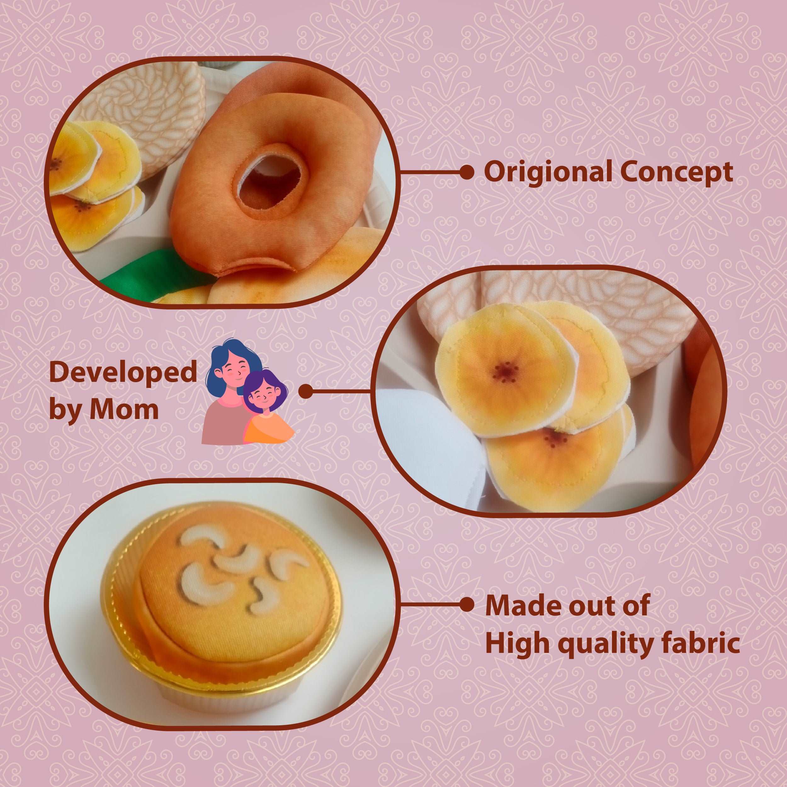 The Small Wonderland Bahubali Set-20 Piece Set-South Indian food inspired Pretend Play Food Toys