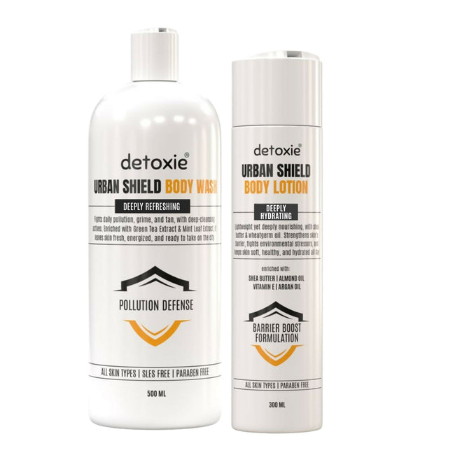Detoxie Body Wash & Body Lotion Combo - Urban Shield Hover Image
