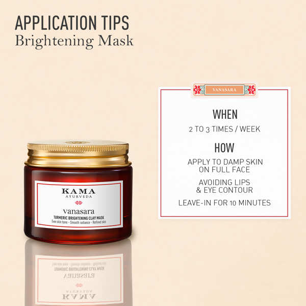 Kama Ayurveda Vanasara Turmeric Brightening Clay Mask