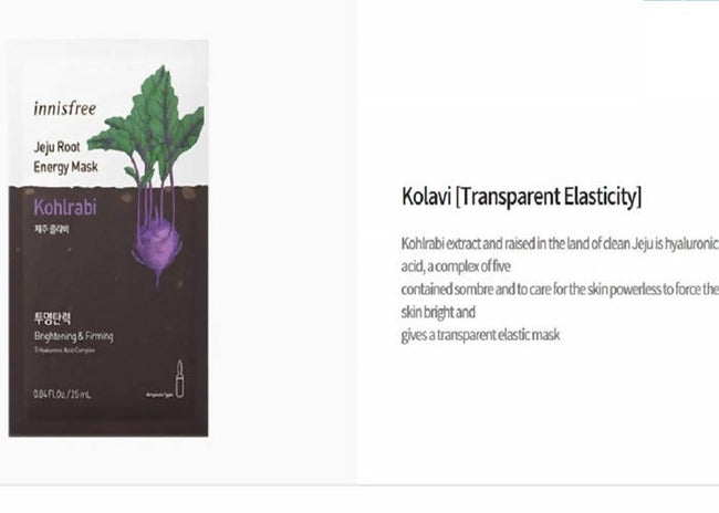 Innisfree Jeju Root Energy Mask - Kohlrabi Main Image