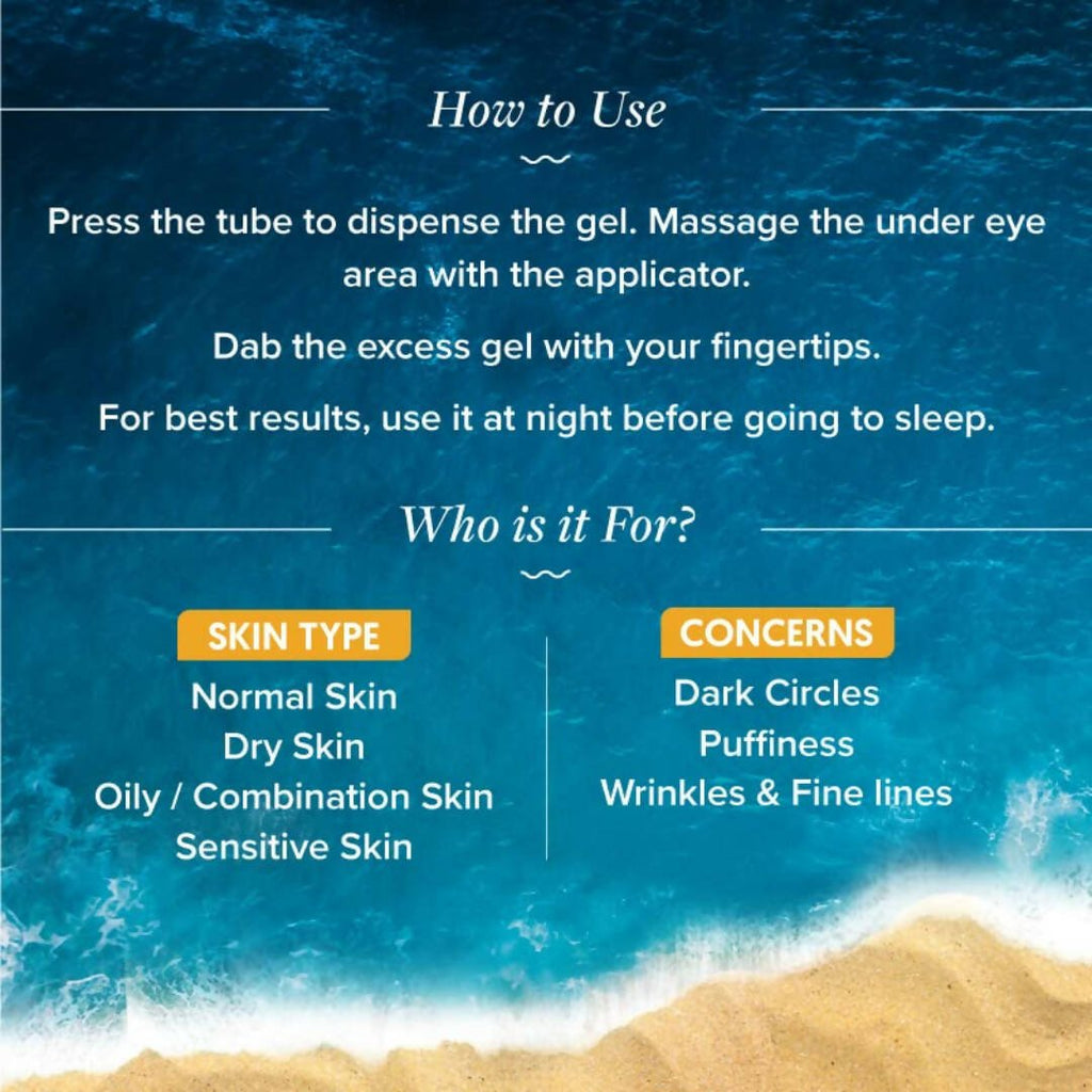 Aqualogica Glow+ Luminous Under Eye Gel, Non Sticky, Non Oily