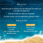 Aqualogica Glow+ Luminous Under Eye Gel, Non Sticky, Non Oily