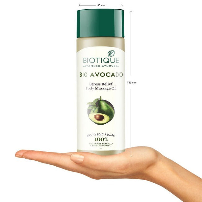 Biotique Advanced Ayurveda Bio Avocado Stress Relief Body Massage Oil Main Image
