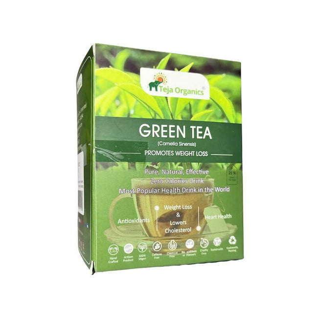 Teja Organics Green Tea Bags Main Image