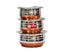 Sublime Kitchenware Set of 3 Stainless Steel Copper Bottom Handi with Lid