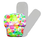 Kindermum Nano Aio Cloth Diaper With 2 Organic Cotton Inserts- Polka hues For Kids