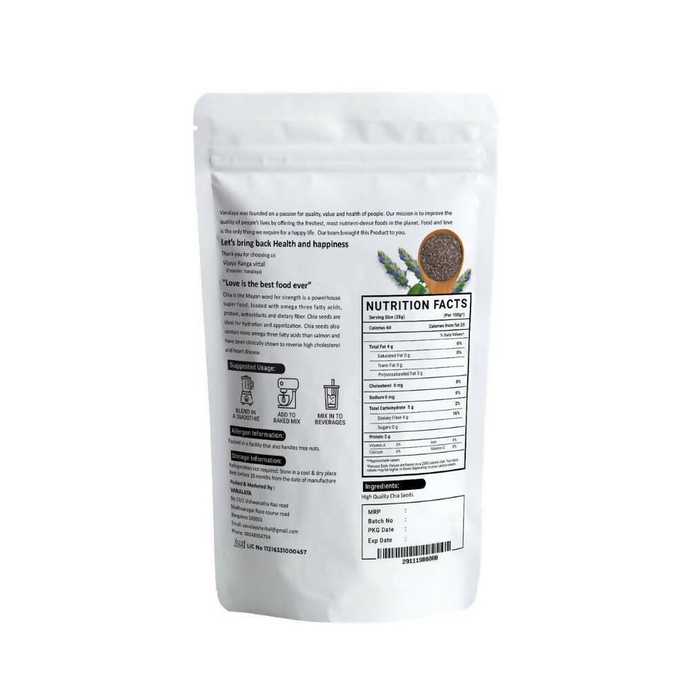Vanalaya Organic Chia Seeds