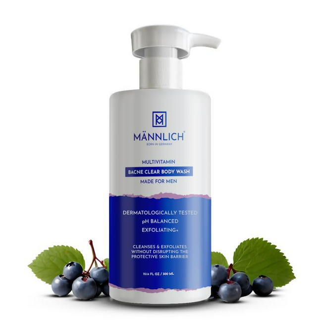 Mannlich 2% Salicylic Acid Body Acne Wash For Men Hover Image