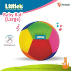 Little's Soft Plush Baby Ball With Rattle Sound Multicolor