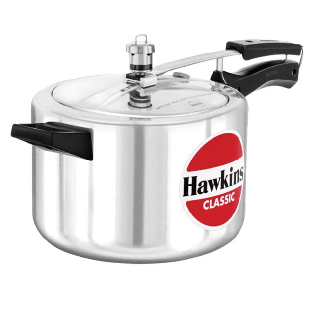 Hawkins Classic Pressure Cooker 5 Litre - Silver (CL50) Hover Image