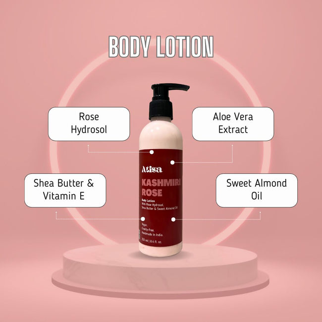 Atisa Kashmiri Rose Body Lotion Main Image