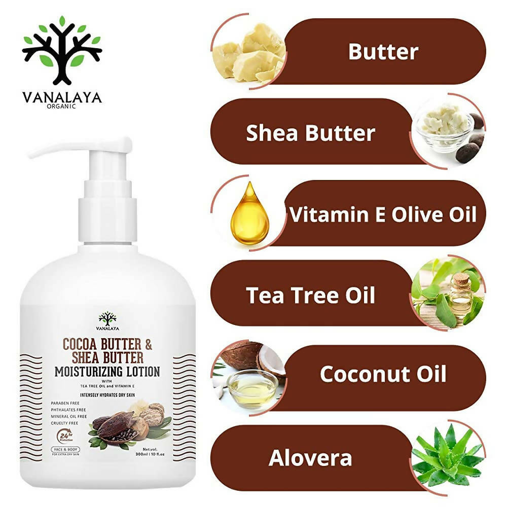 Vanalaya Cocoa Butter & Shea Butter Moisturizing Lotion