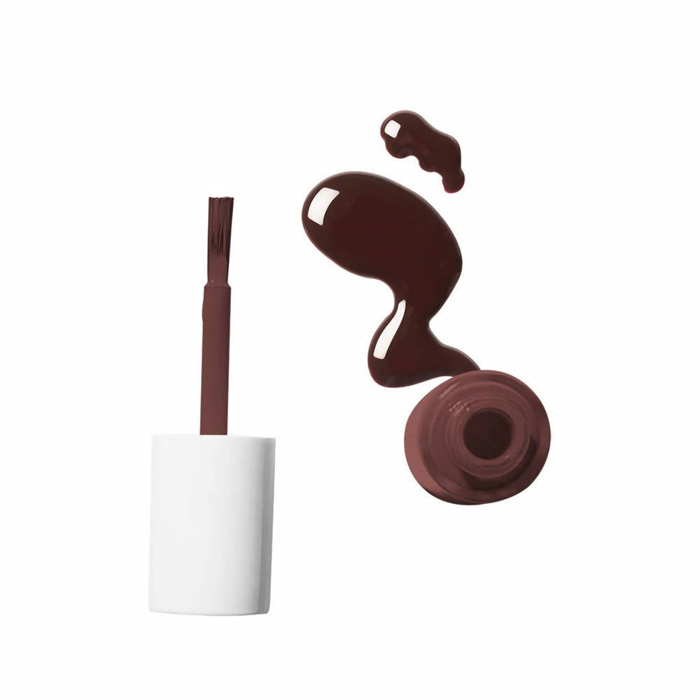 MYGLAMM LIT Nail Enamel - Oh Fudge - Oxblood Shade (7 Ml)