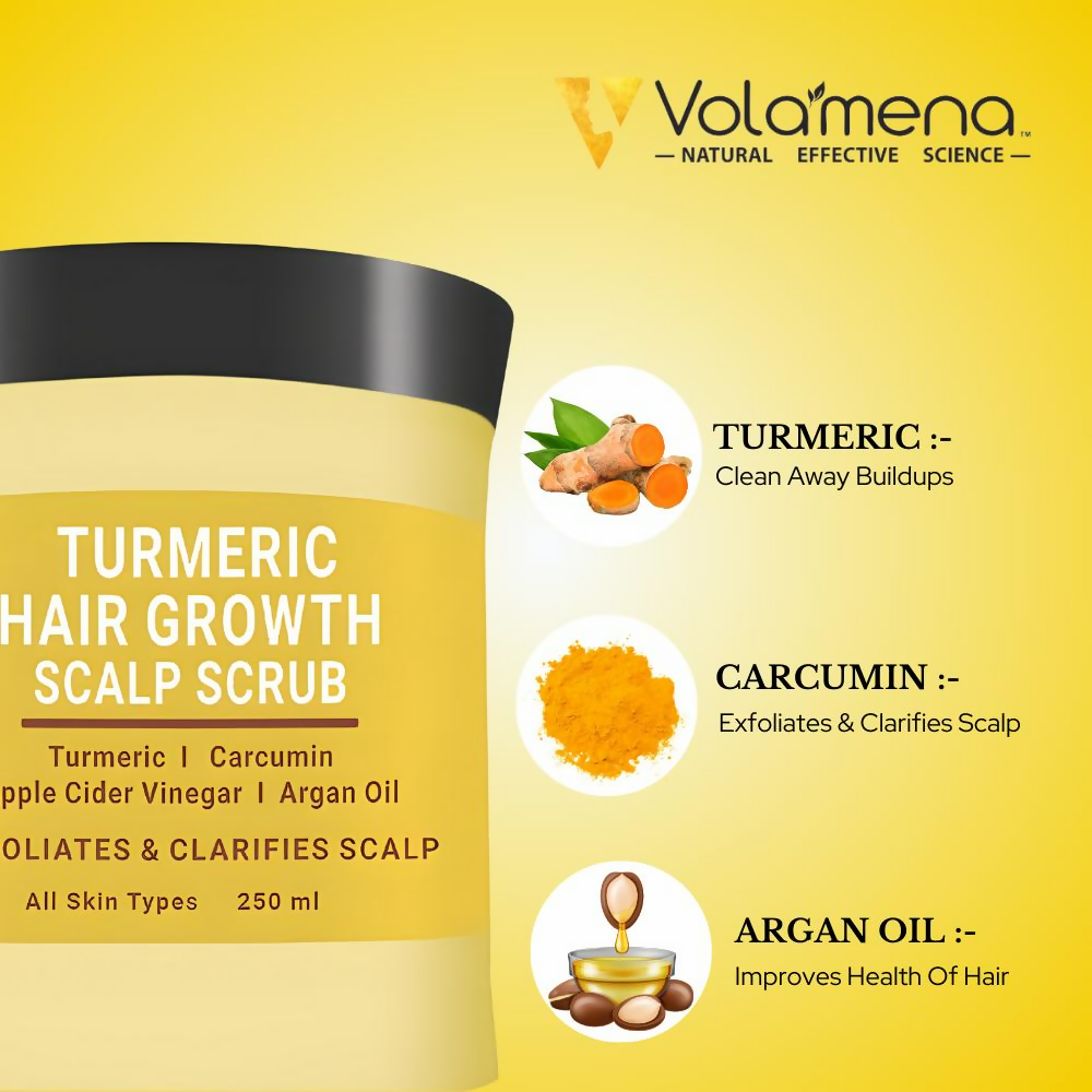 Volamena Organics Turmeric Hair Growth Scalp Scrub