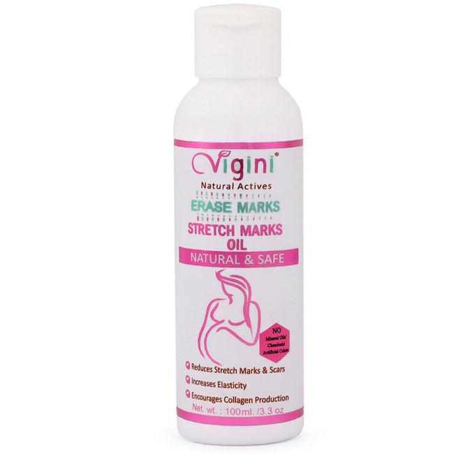Vigini Natural Actives Stretch Marks Scars Removal Cream Oil Hover Image