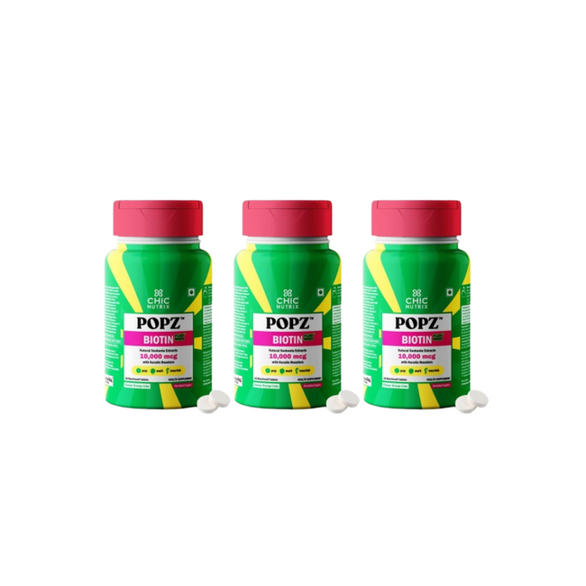 Chicnutrix Popz Biotin Melts - For Stronger & Thicker Hair Main Image
