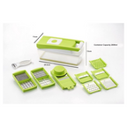 Signoraware 14 in 1 Multi-Purpose Vegetable and Fruit Chopper - Multicolour, Plastic Body