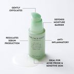 The Face Shop Tea Tree Pore Ampoule With AHA, Ip BHA, PHA & Hyaluronic Acid, For Oily & Acne Skin