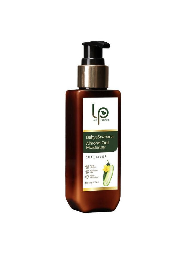 Life Purified Bahyasnehana Almond Oat Moisturiser - Body Lotion - Cucumber Hover Image
