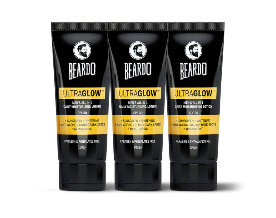 Beardo Ultraglow Men's All in 1 Daily Moisturising Lotion SPF 30
