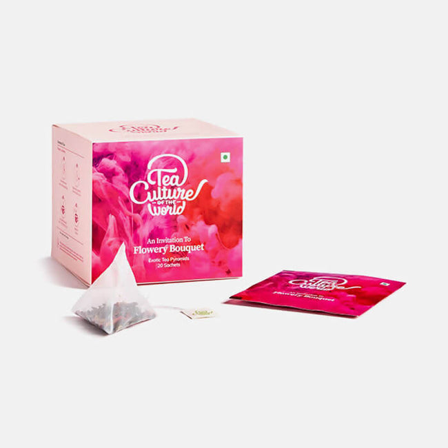Tea Culture Flowery Bouquet Green Tea Bags Main Image