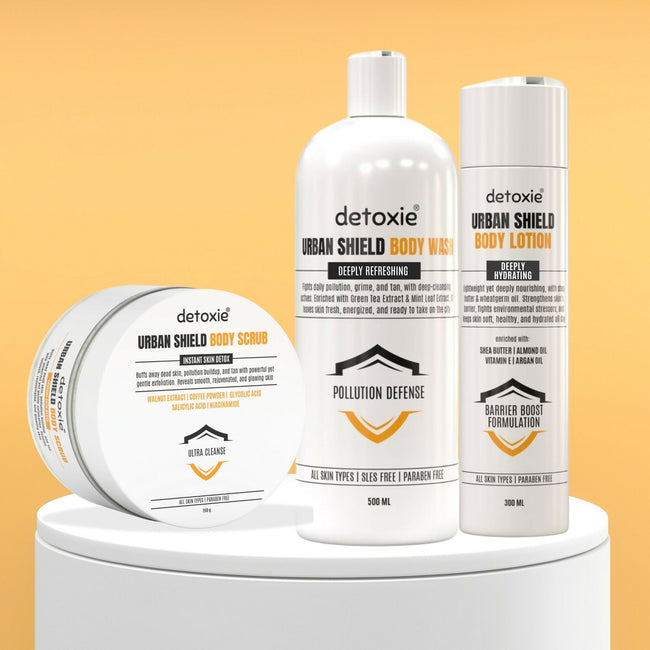 Detoxie Body Wash Lotion & Scrub Combo - Urban Shiled Main Image