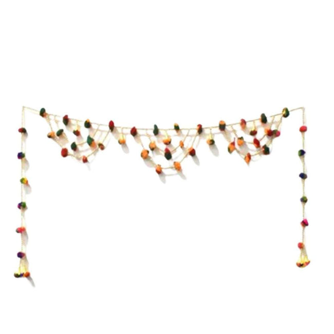 Puja N Pujari Woolen Pom Pom Door Toran For Home Door Hover Image
