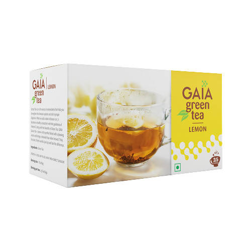 Gaia Green Tea Bags–Lemon Hover Image