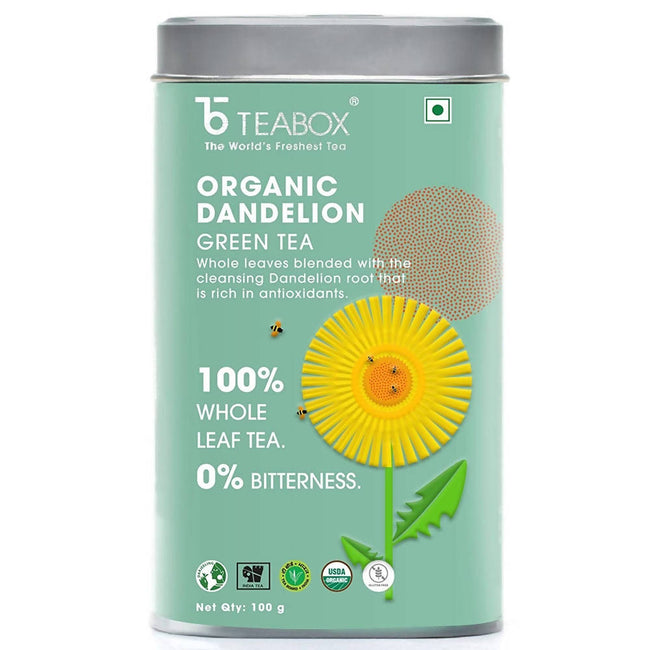 Teabox Organic Dandelion Green Tea Loose Leaves Hover Image