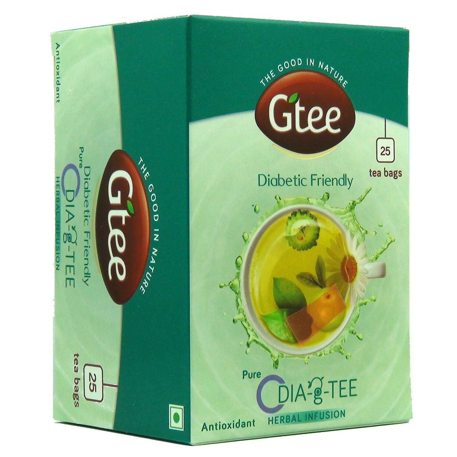 Gtee DIA-g-TEE Diabetic Friendly Tea with Gymnema, Bitter Gourd, Green Tea