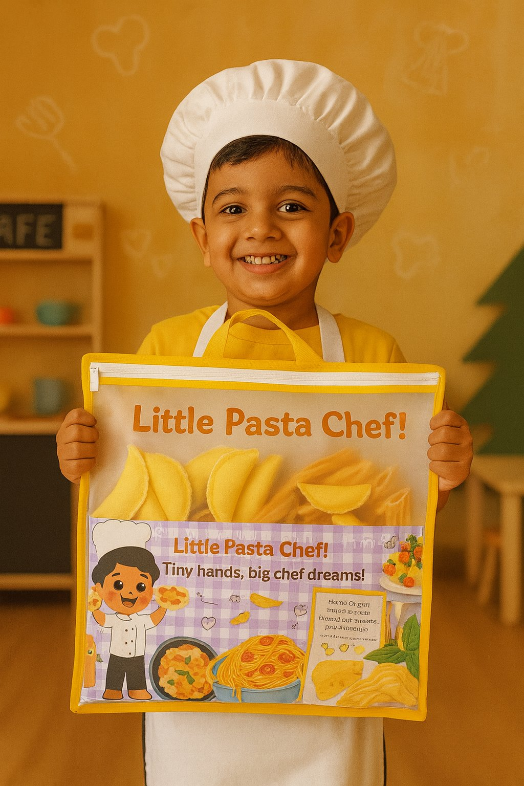 The Small Wonderland Pretend Play Fabric Pasta Set-60 Pieces-Realistic looking kids play food toys