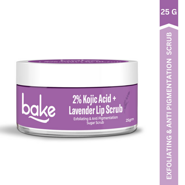 Bake 2% Kojic Acid Lavender Lip Scrub For Dark Lips & Pigmentation Main Image