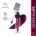 Mila Beaute 12 Hr Non-Transfer Locked-In Liquid Lipstick - Blackcurrant Cake