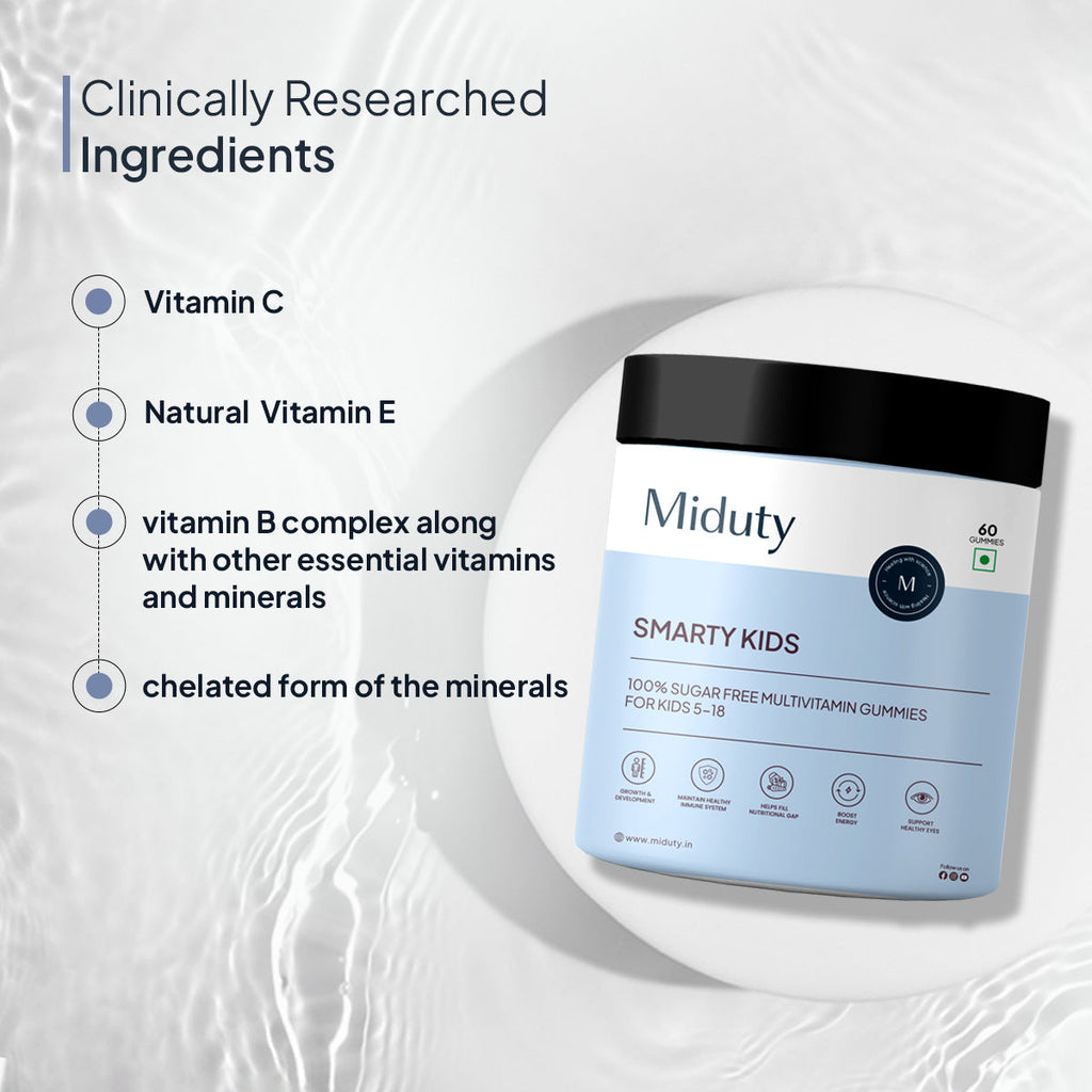 Miduty by Palak Notes Smarty Kids Multivitamin Gummies