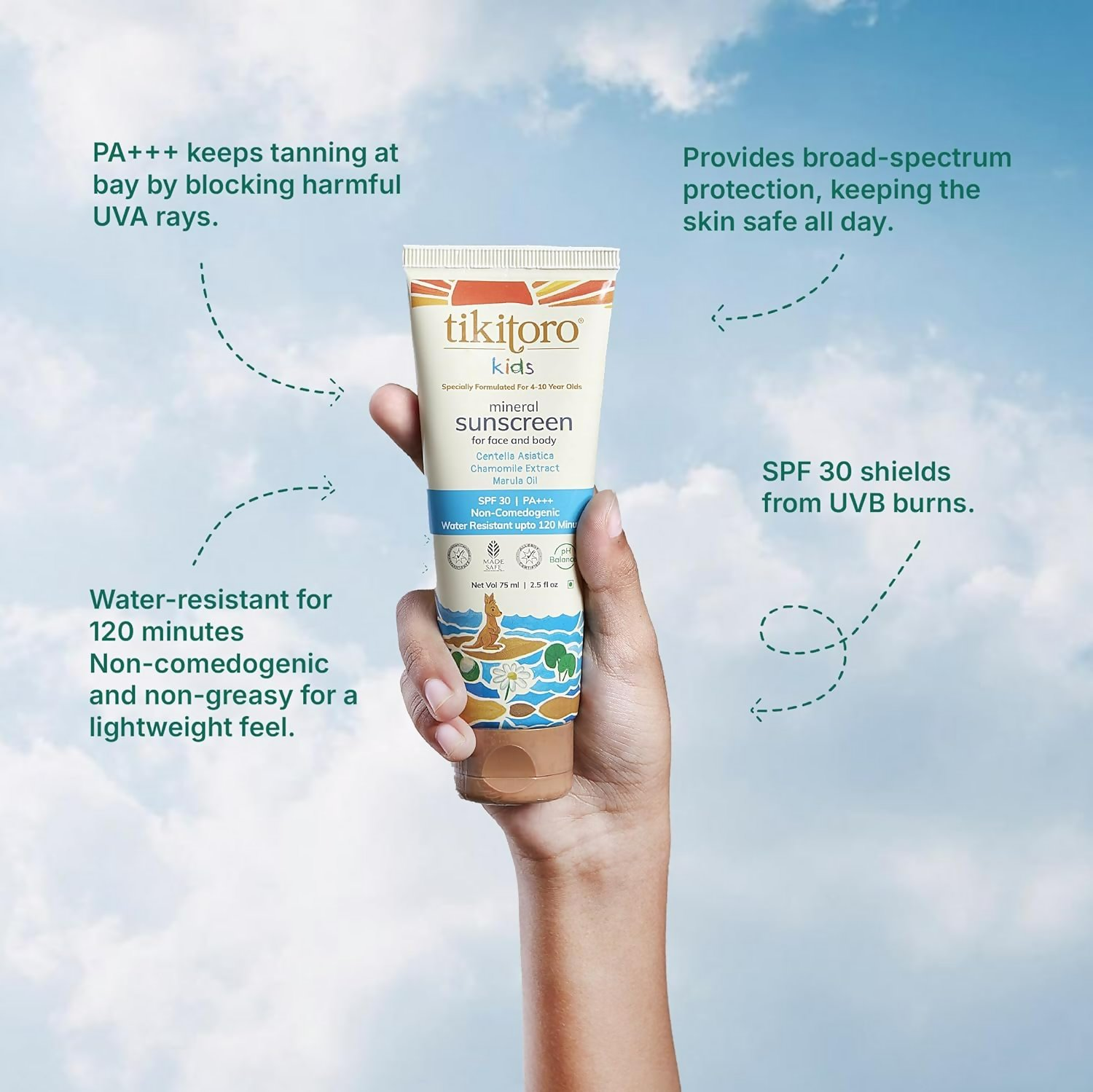 Tikitoro Kids Mineral Sunscreen SPF 30 PA+++