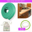Safe-O-Kid Unique High Density L-Shaped 2 Mtr Long Mini 2 Edge Guards With 8 Corner Cushions - Green